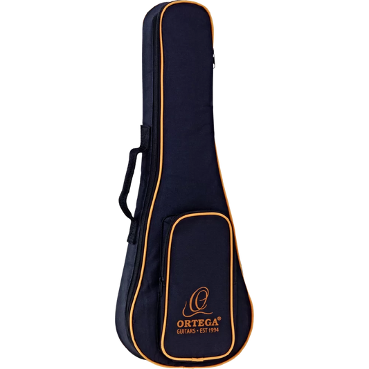 Ortega Concert Ukulele Gig Bag Black Orange