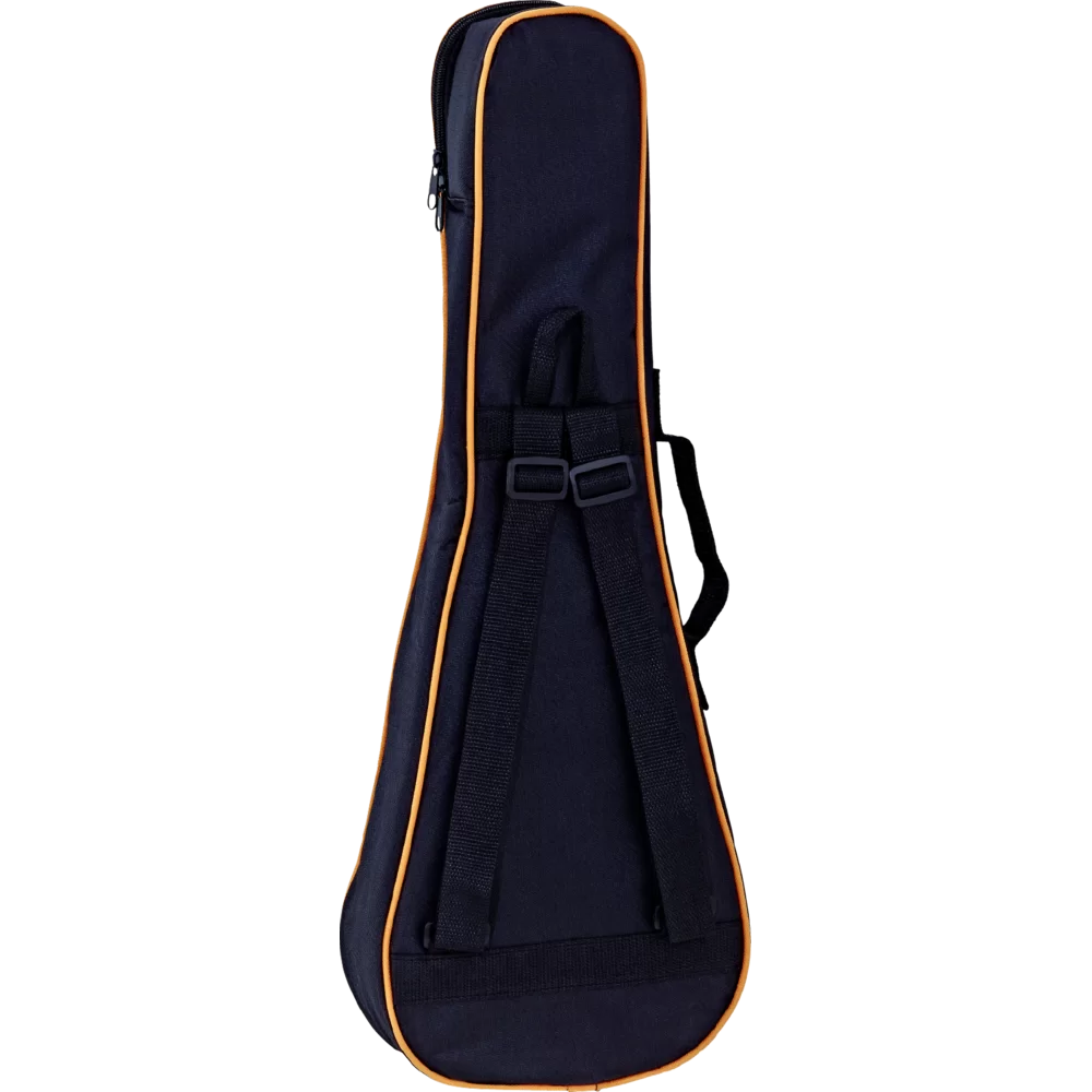 Ortega Concert Ukulele Gig Bag Black Orange