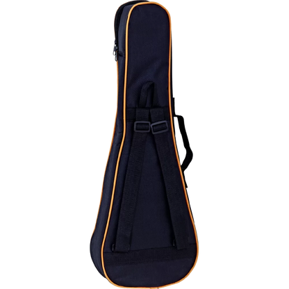 Ortega Concert Ukulele Gig Bag Black Orange