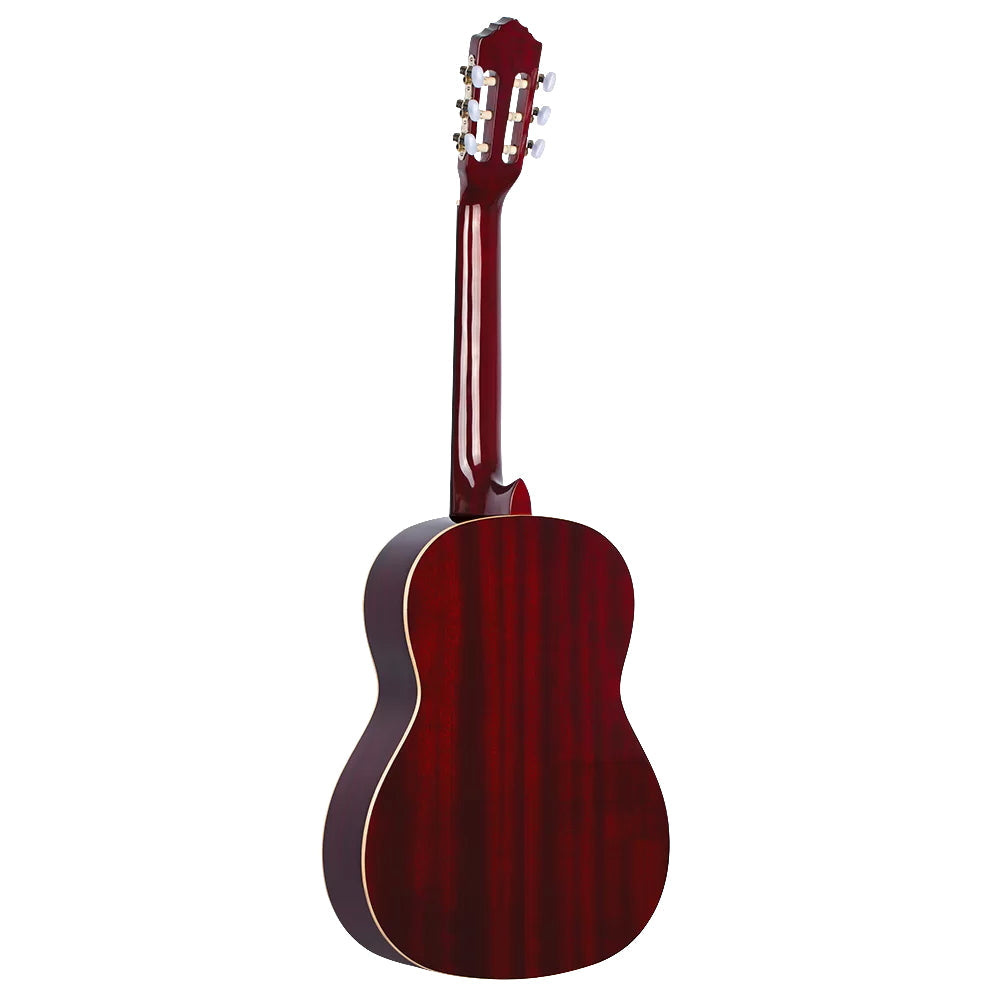 Ortega Family Series Full Size Nylon String Guitar Wine Red