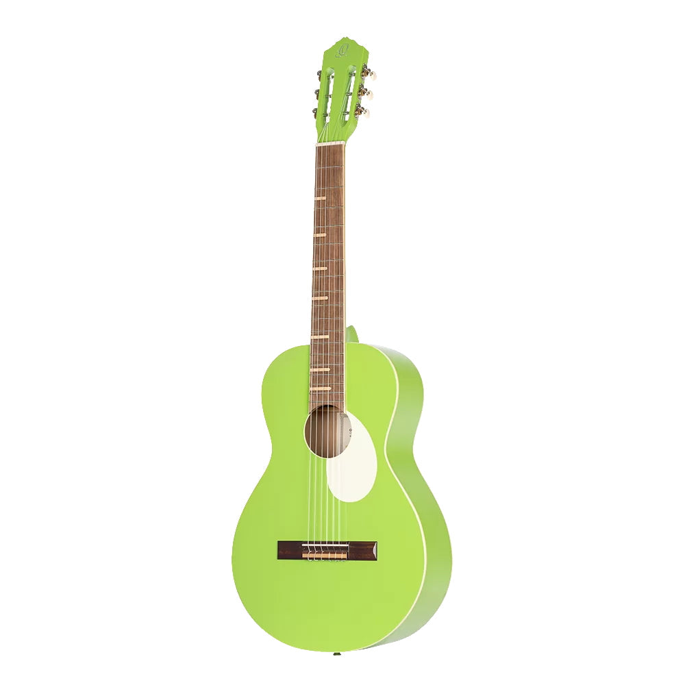 Ortega Nylon String Guitar Gaucho Parlor Green Apple w/Bag