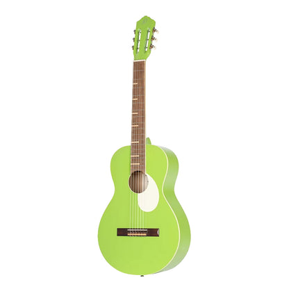 Ortega Nylon String Guitar Gaucho Parlor Green Apple w/Bag