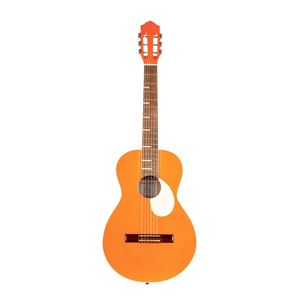 Ortega Nylon String Guitar Gaucho Parlor Orange w/Bag