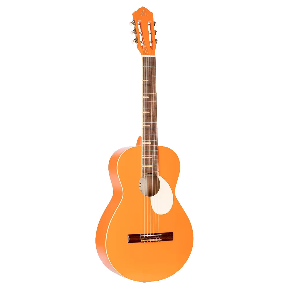 Ortega Nylon String Guitar Gaucho Parlor Orange w/Bag