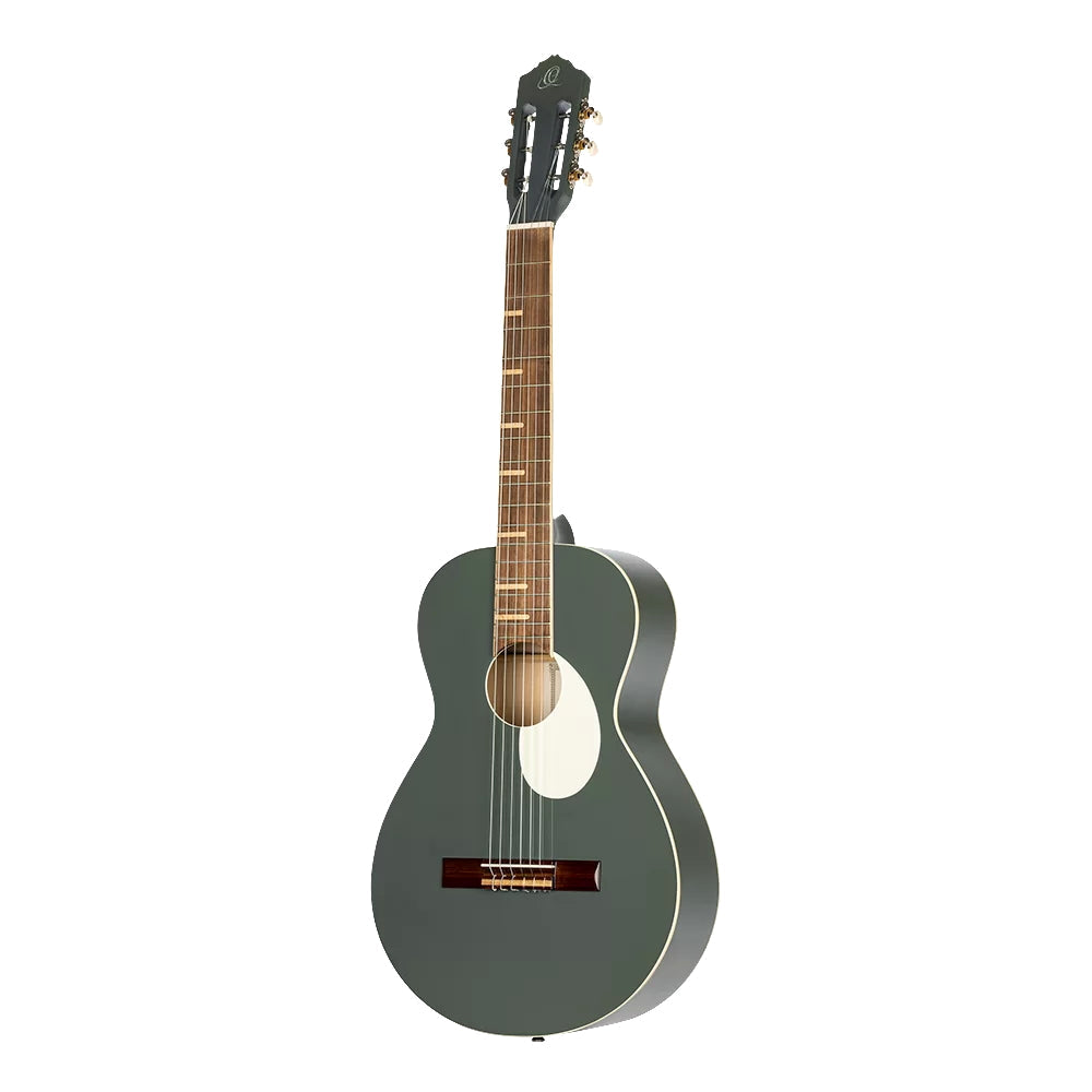 Ortega Nylon String Guitar Gaucho Parlor Platinum Grey w/Bag