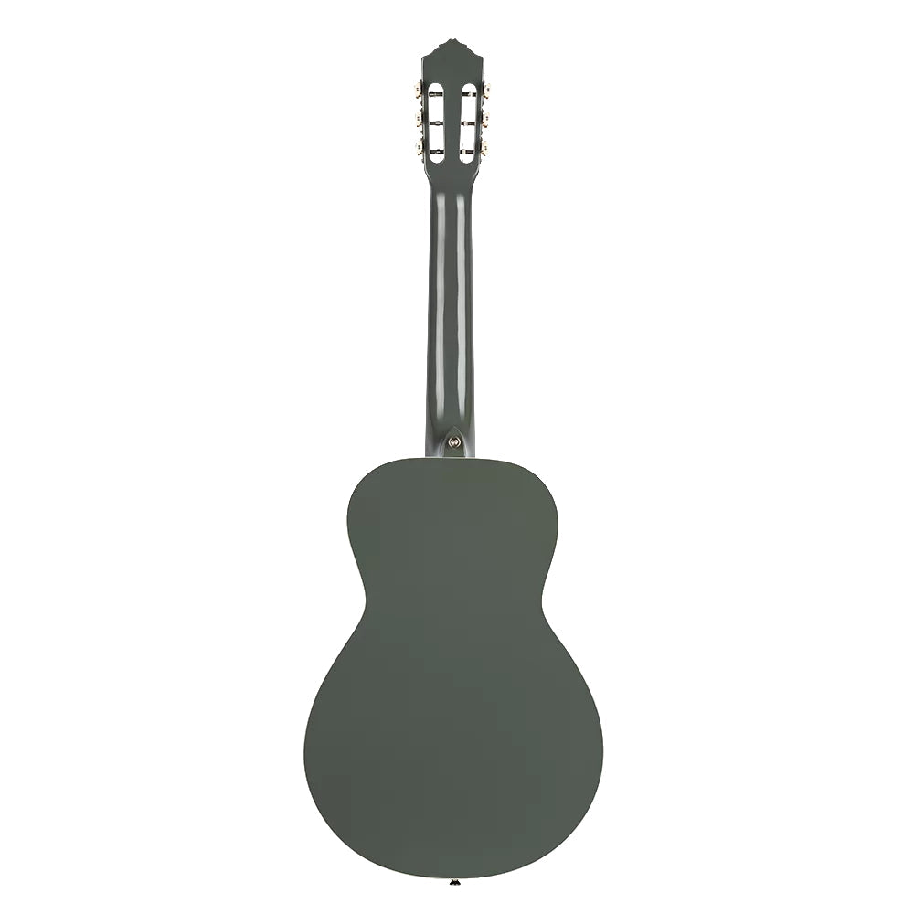 Ortega Nylon String Guitar Gaucho Parlor Platinum Grey w/Bag