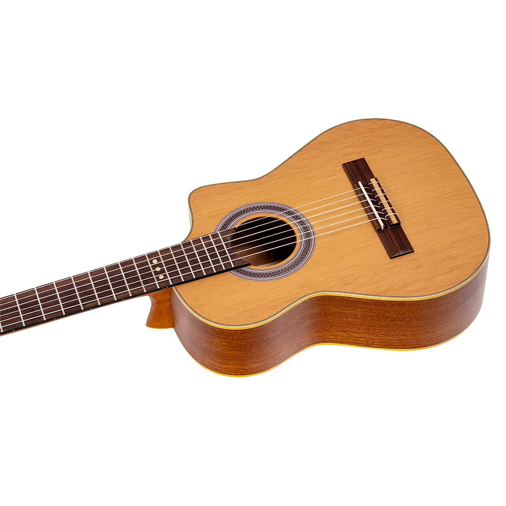 Ortega Requinto Full Size Nylon String Guitar Natural