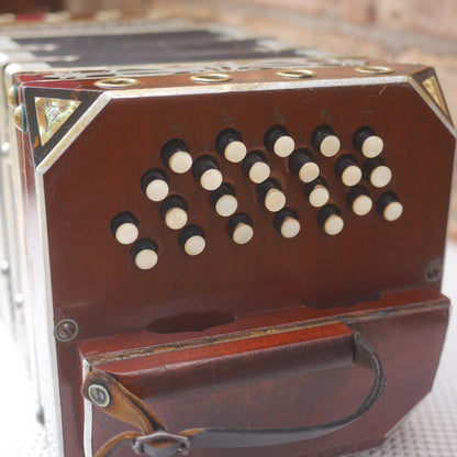 Otto Georgi Chemnitzer Concertina Vintage Antique Chicago 1905 51 Buttons