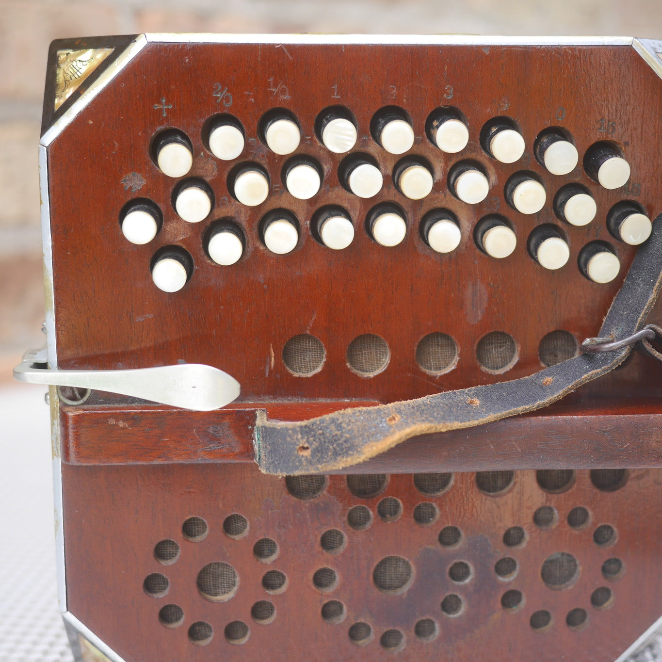 Otto Georgi Chemnitzer Concertina Vintage Antique Chicago 1905 51 Buttons