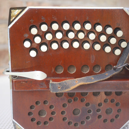 Otto Georgi Chemnitzer Concertina Vintage Antique Chicago 1905 51 Buttons