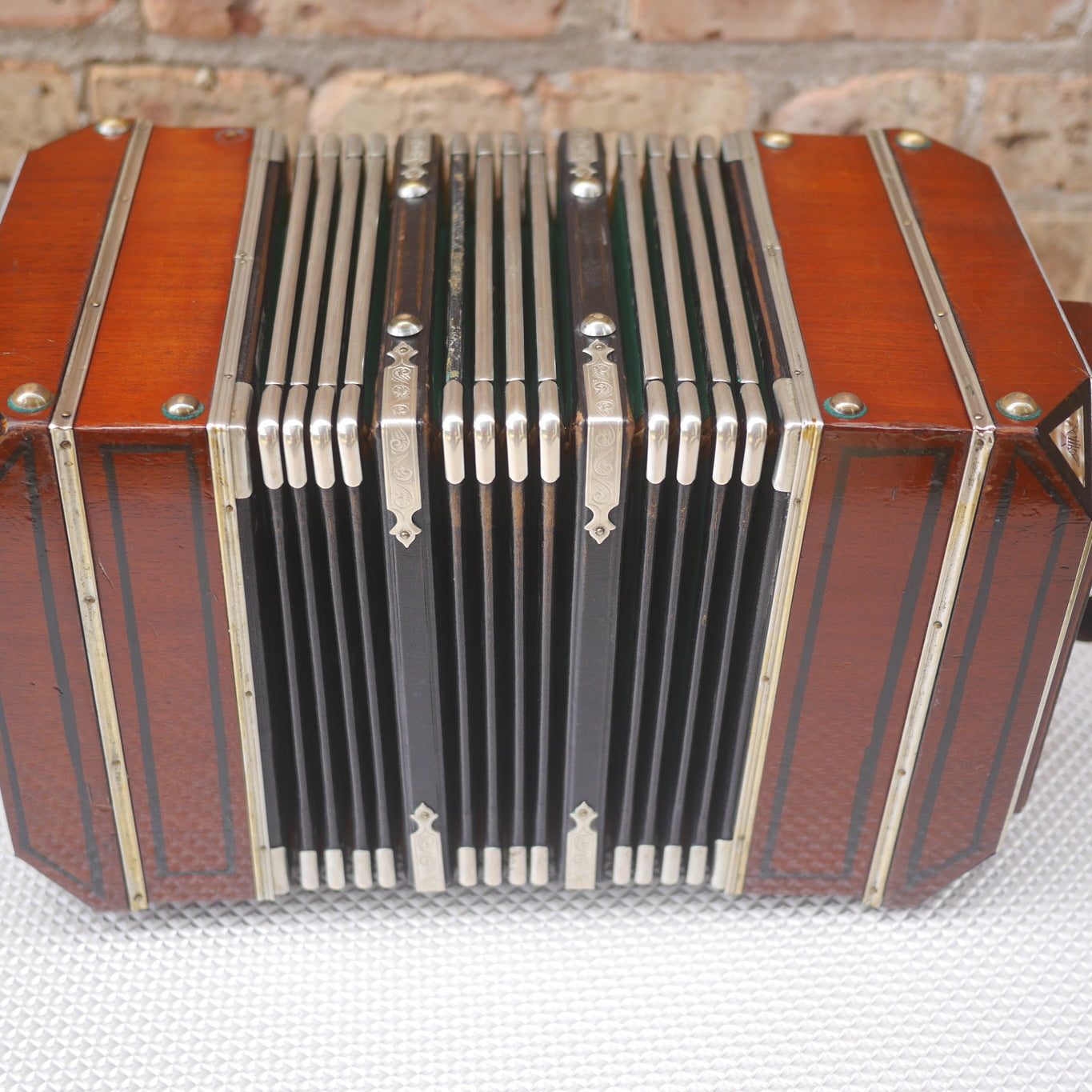 Otto Georgi Chemnitzer Concertina Vintage Antique Chicago 1905 51 Buttons