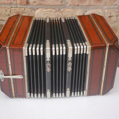 Otto Georgi Chemnitzer Concertina Vintage Antique Chicago 1905 51 Buttons