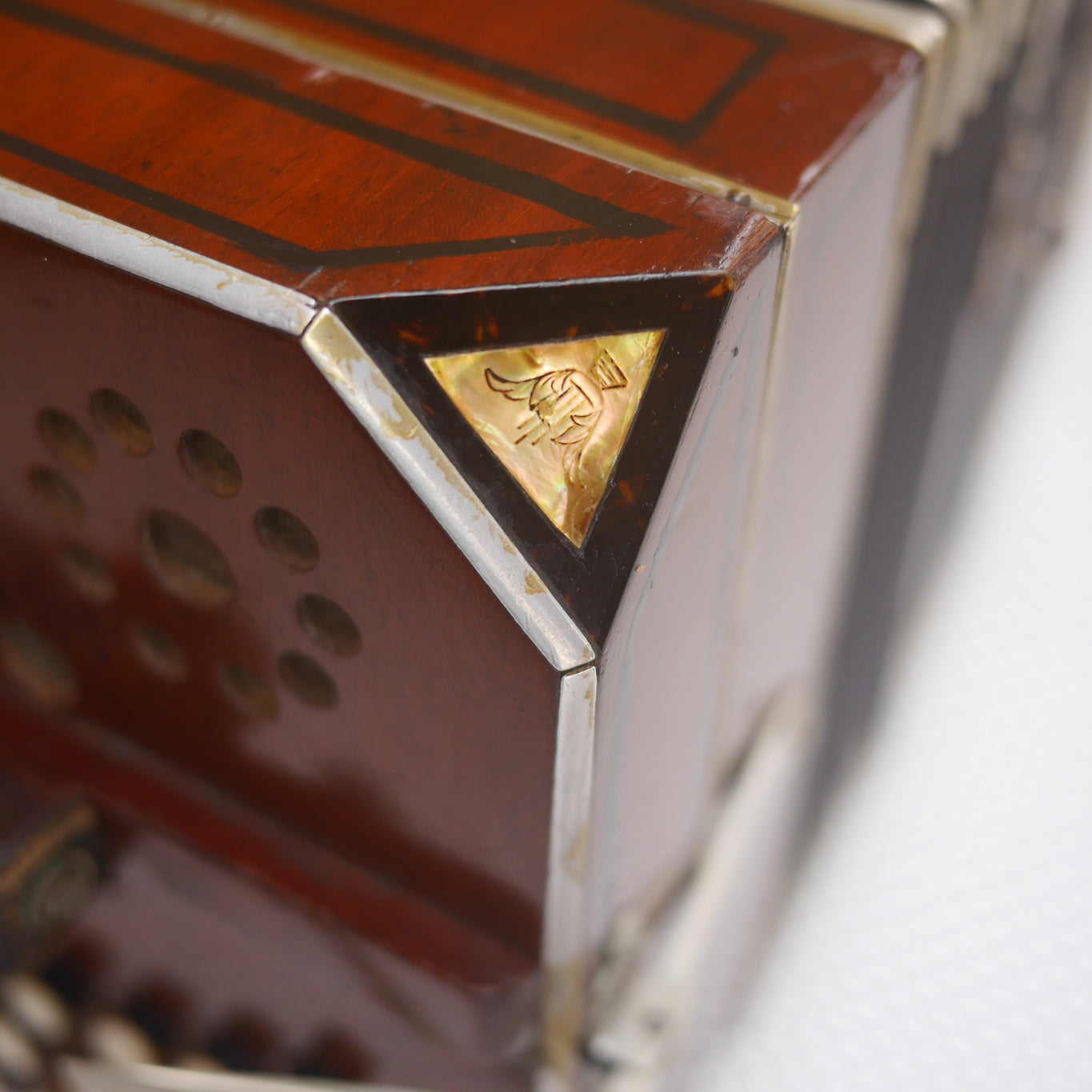 Otto Georgi Chemnitzer Concertina Vintage Antique Chicago 1905 51 Buttons
