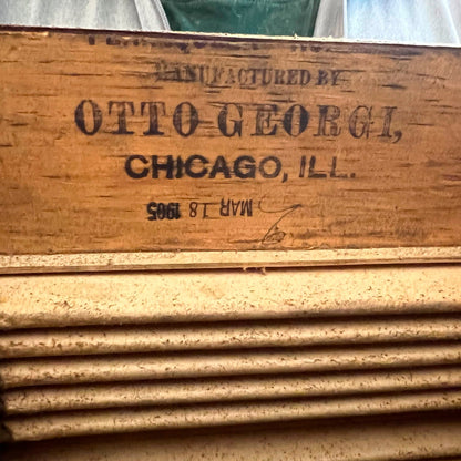 Otto Georgi Chemnitzer Concertina Vintage Antique Chicago 1905 51 Buttons