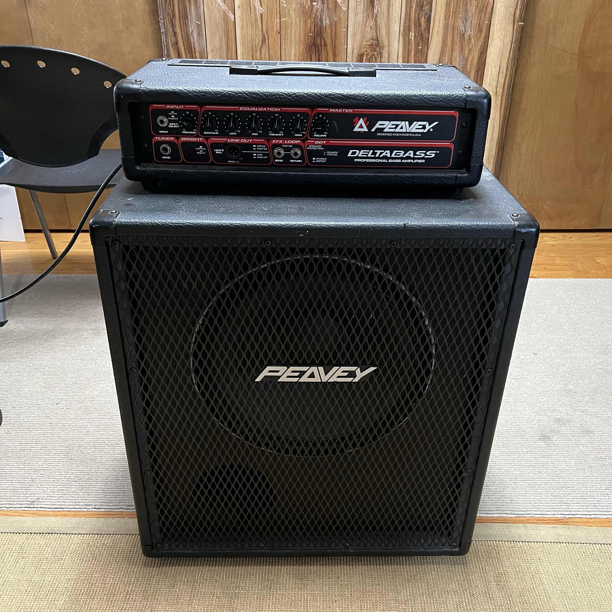 Peavey Deltabass Amp and 115BW-BW Cab. (used)