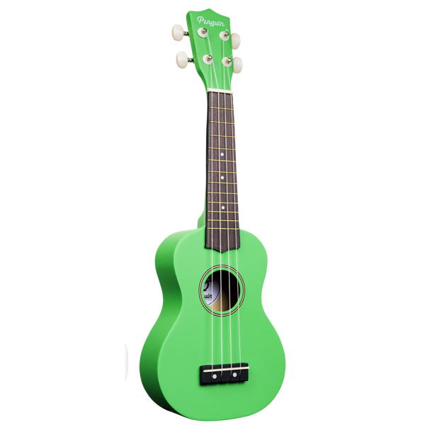 Amahi Penguin Soprano Ukulele Green