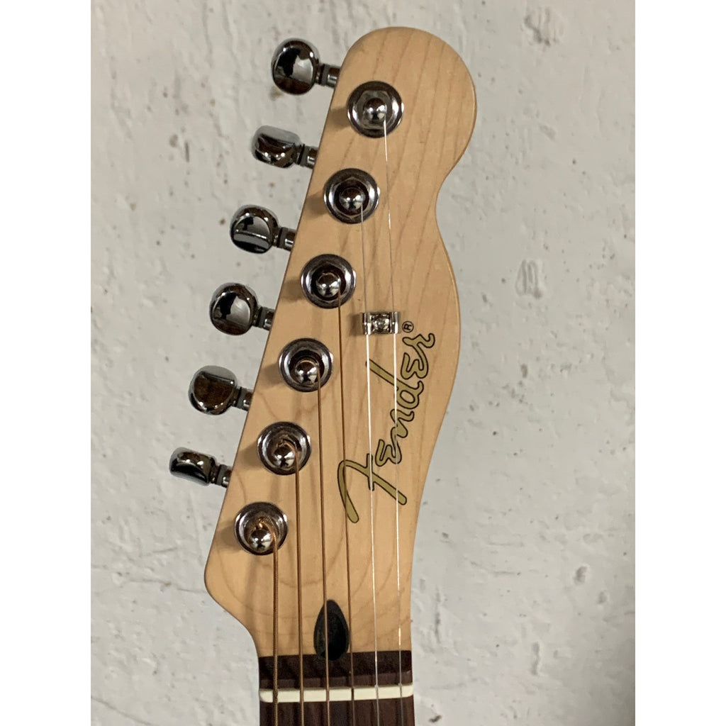 Pink Fender Telecoustic Paisley Acoustic Electric Guitar With Case 2003