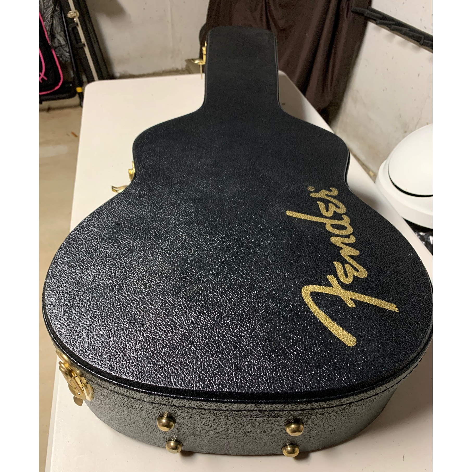 Pink Fender Telecoustic Paisley Acoustic Electric Guitar With Case 2003