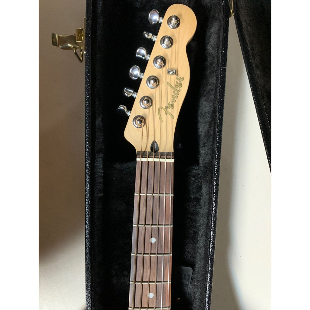 Pink Fender Telecoustic Paisley Acoustic Electric Guitar With Case 2003