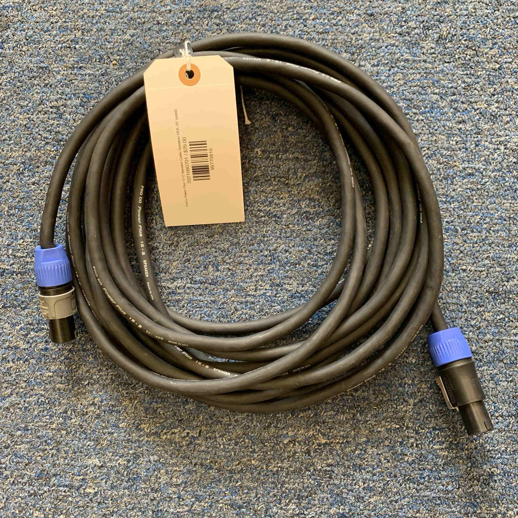 ProCo Power Plus 12-2 Speaker Cable Speakon USA 25’ (used)