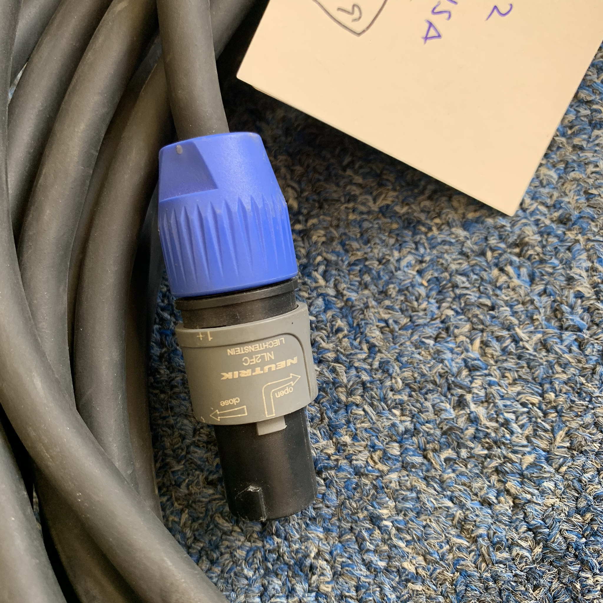ProCo Power Plus 12-2 Speaker Cable Speakon-1/4"  USA 25’ (used)