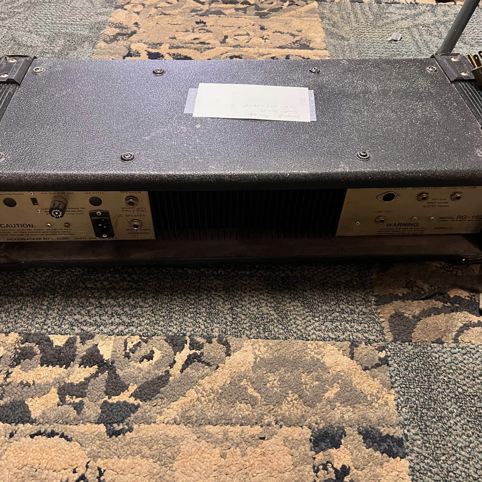 Rickenbacker Guitar Amp Head RG180 Rare Used 1980s