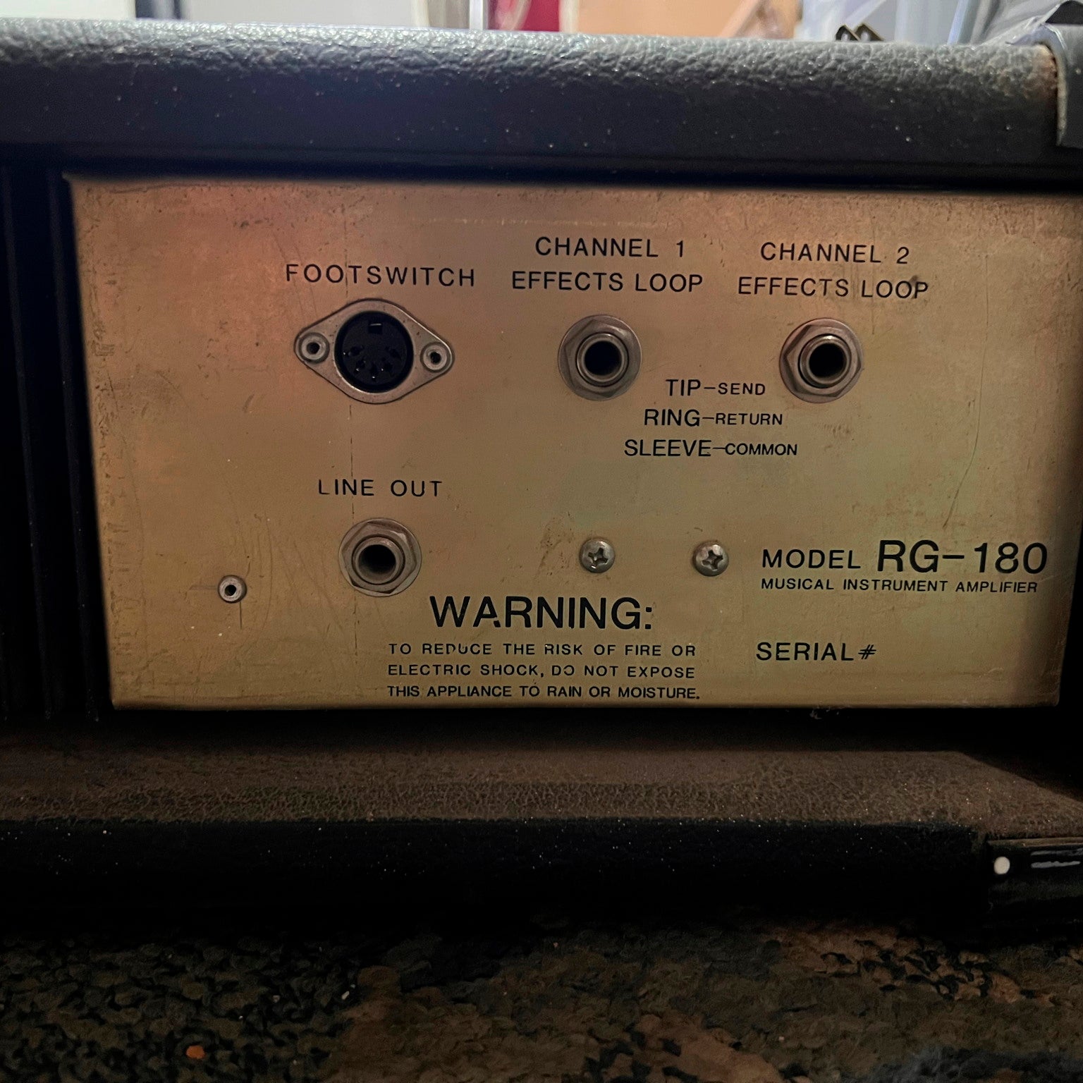 Rickenbacker Guitar Amp Head RG180 Rare Used 1980s