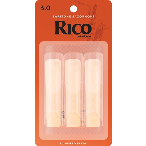Rico Baritone Saxophone Reeds Strength 3 3-Pack