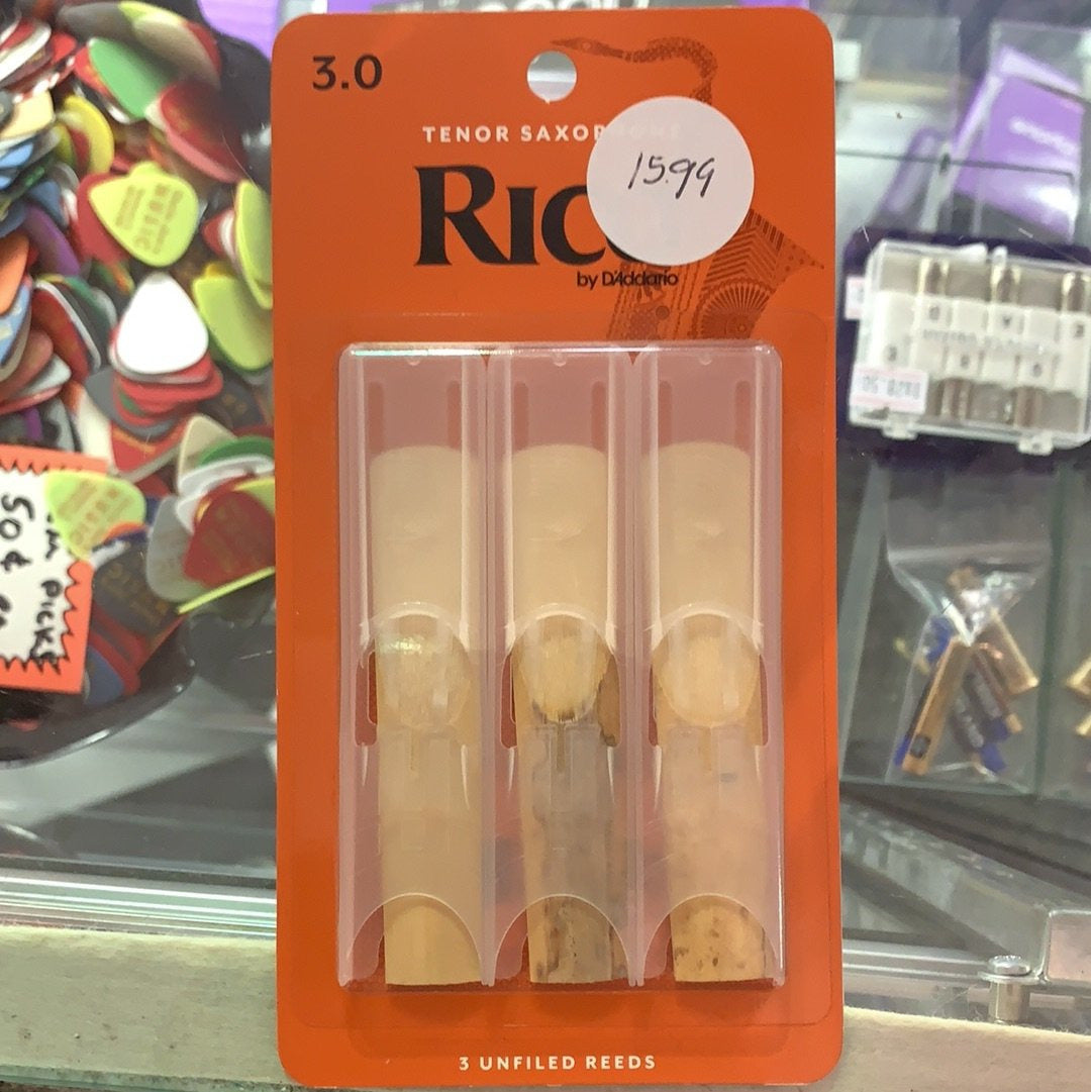 Rico Tenor Sax Reed Strength 3 3-PK