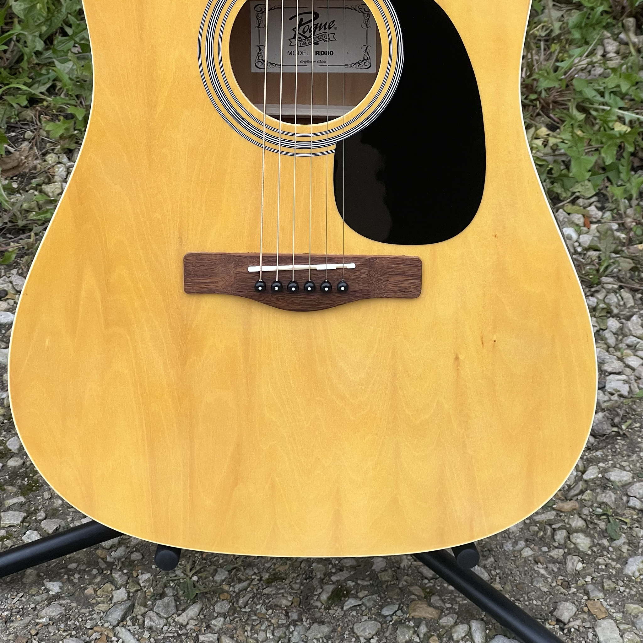 Rogue RD80 Acoustic Guitar Mint Natural
