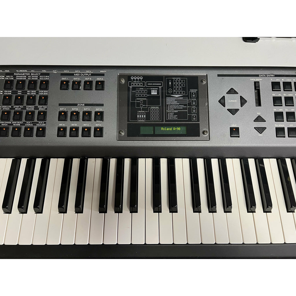 Roland A-90 Expandable Controller Digital Piano Keyboard Weighted Key Action Vintage 1990s