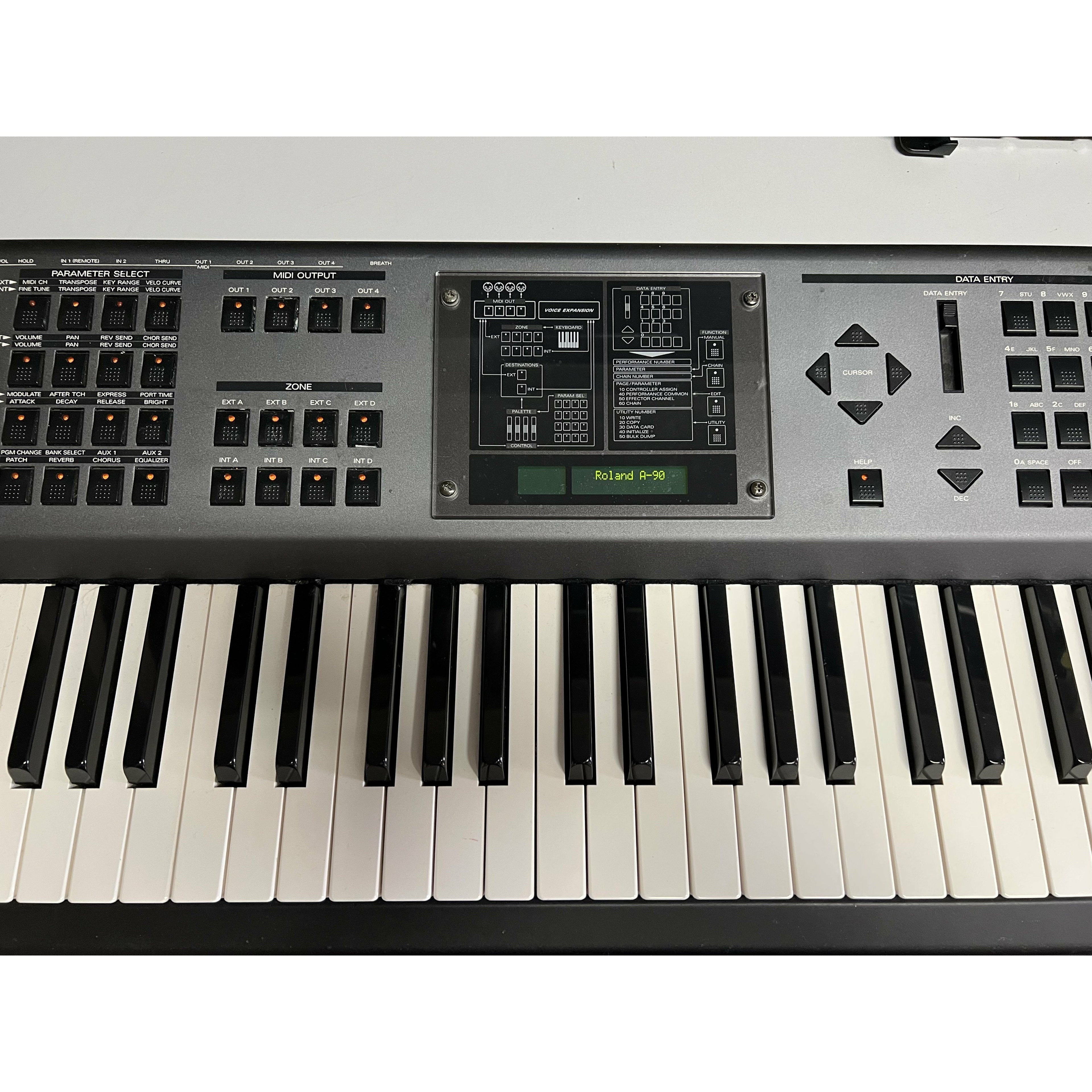 Roland A-90 Expandable Controller Digital Piano Keyboard Weighted Key Action Vintage 1990s