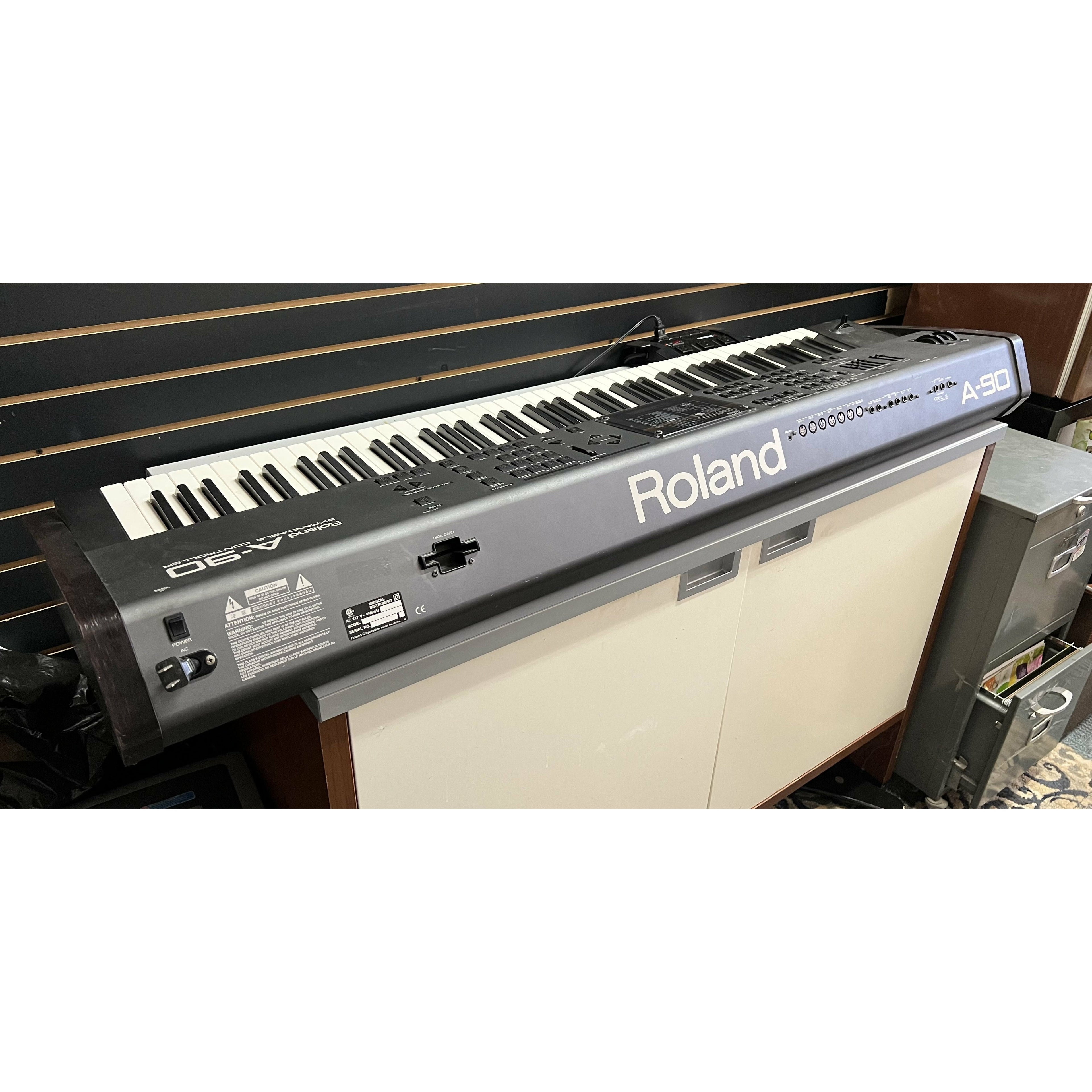 Roland A-90 Expandable Controller Digital Piano Keyboard Weighted Key Action Vintage 1990s
