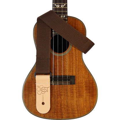 Sherrin's Threads 1 1/2" Poly Uke Strap Brown