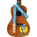 Sherrin's Threads 1" Uke Strap Blue Atomic Sharks