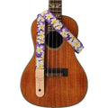 Sherrin's Threads 1" Uke Strap Purple Plumeria