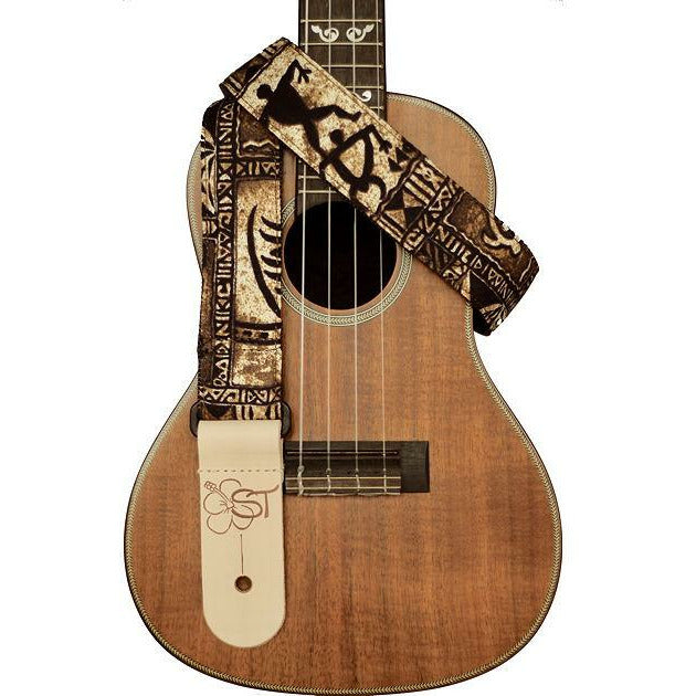 Sherrin's Threads 1.5" Uke Strap Brown Tapa