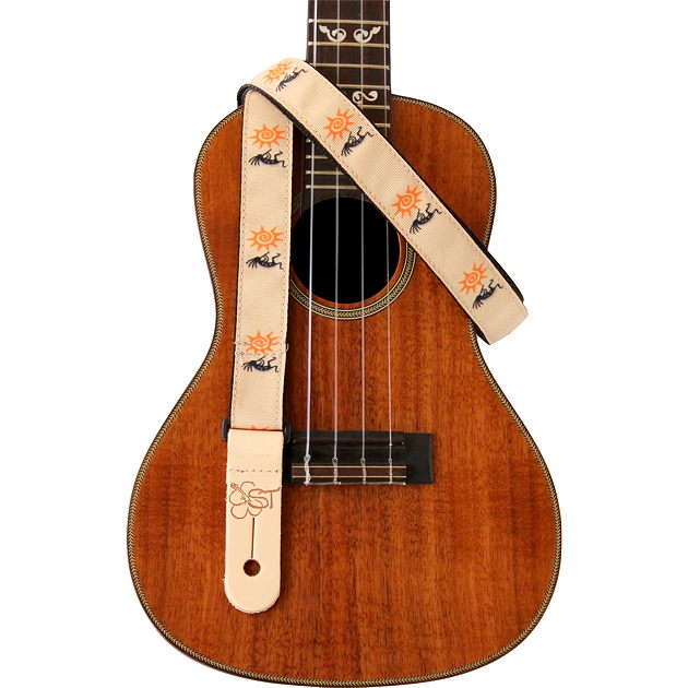 Sherrin's Threads 1” Ribbon Uke Strap Kokopelli
