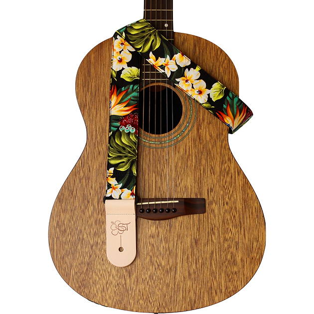 Sherrin's Threads Birds of Paradise 2” Guitar Strap