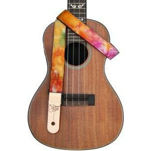 Sherrin's Threads Orange Tie Dye 1" Uke Strap