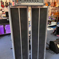 Shure Vocal Master Vintage PA System Powered Mixer Amp head & Column Speakers 1970s for parts/repair