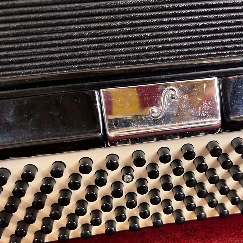 Sonola 120 Bass Piano Accordion AA7 LMMH w/case Italy 1950s Black (used)