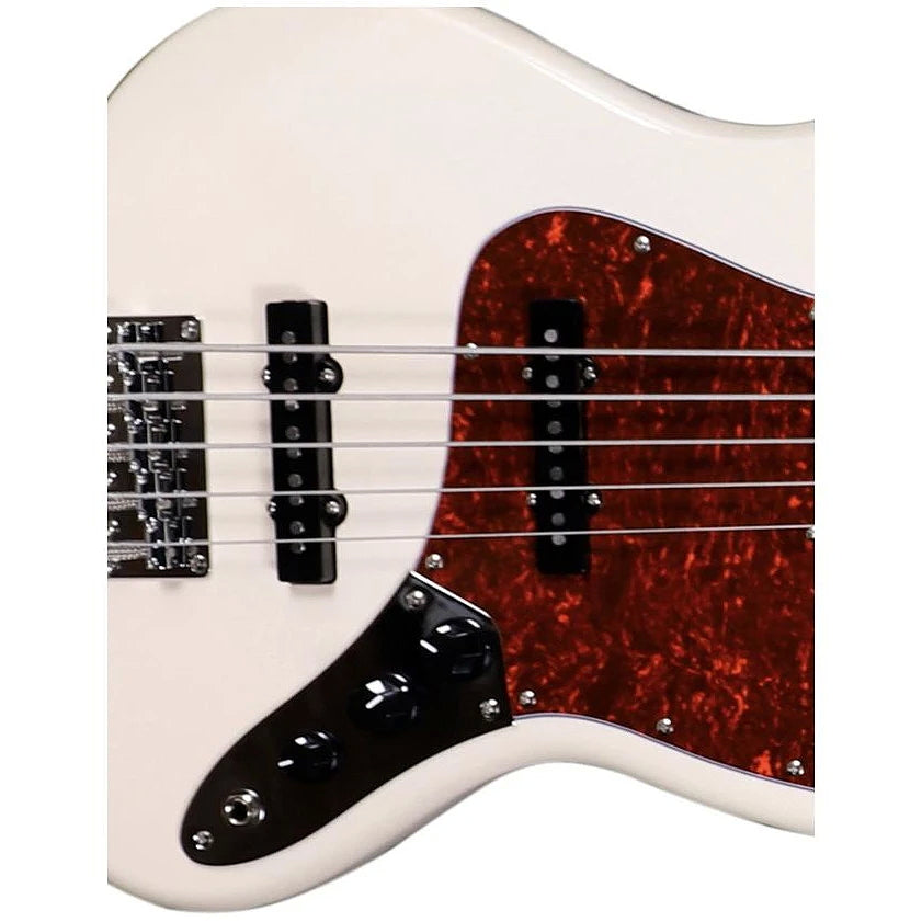 Tagima 5 string J style Bass Olympic White