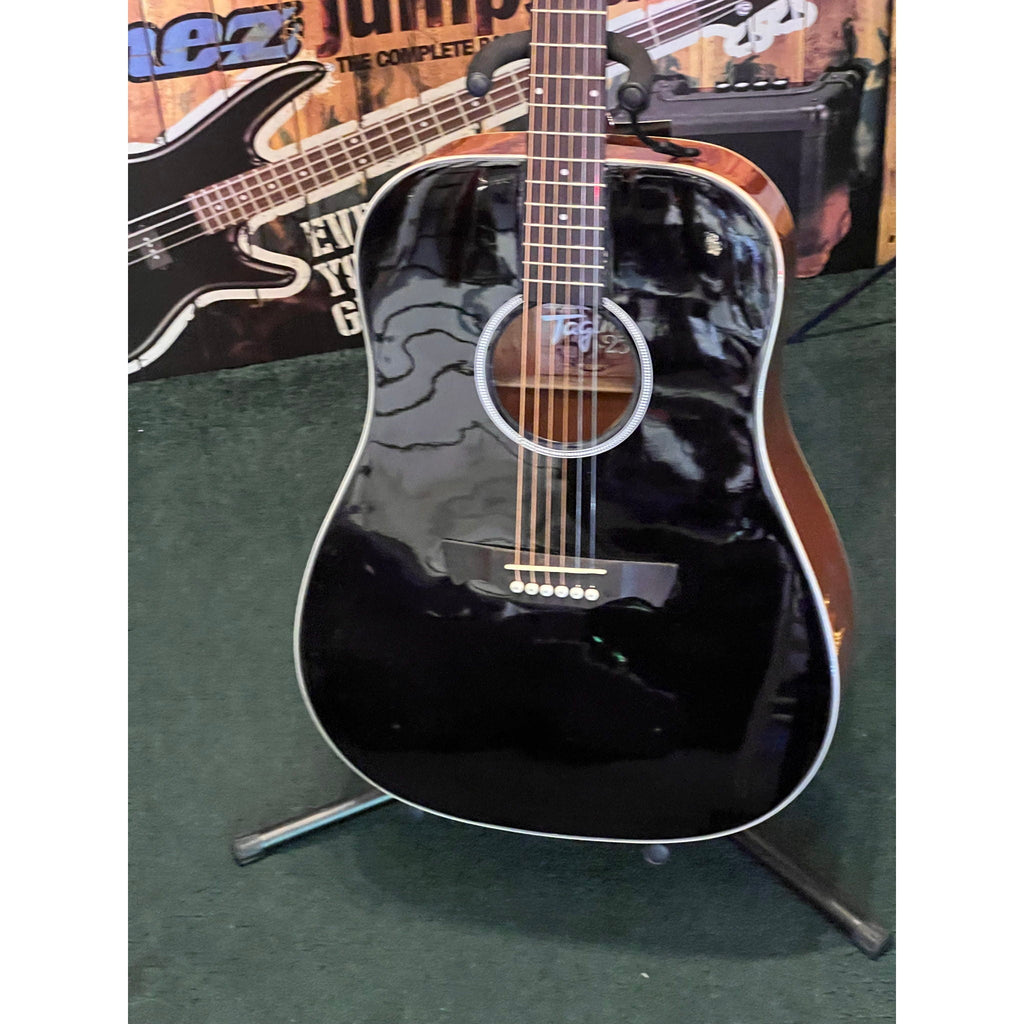 Tagima Dreadnought Acoustic-Electric Guitar Black (b-stock)