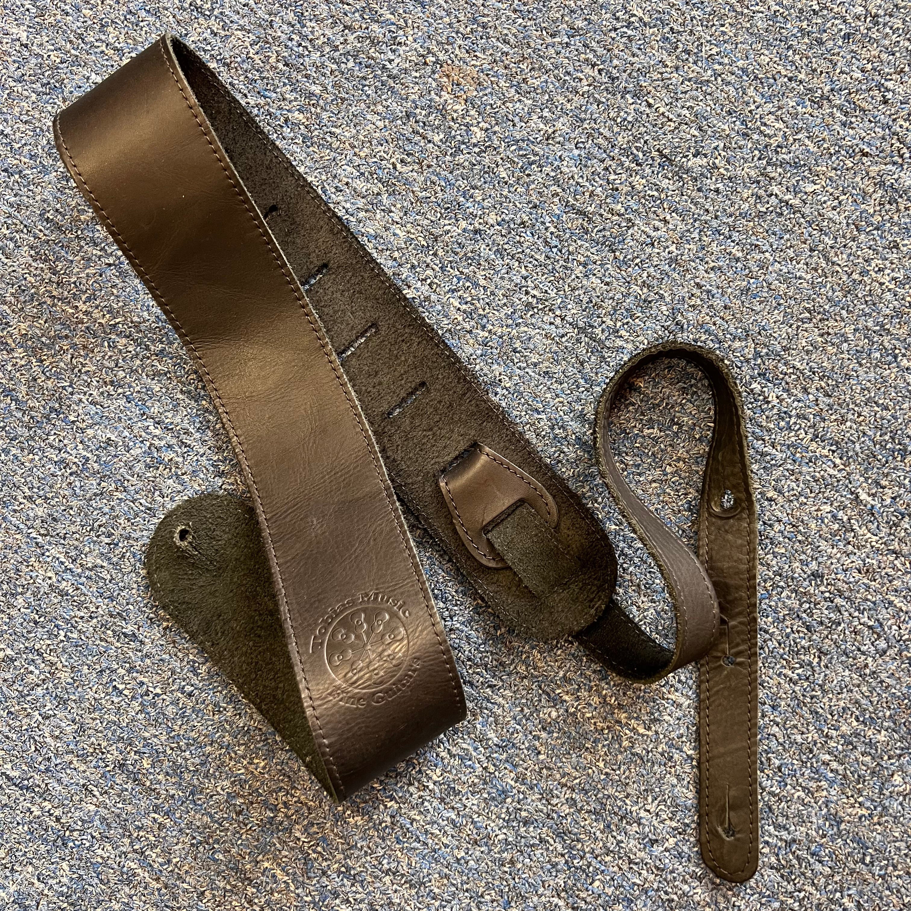 Tobias Leather Guitar Strap Black Used