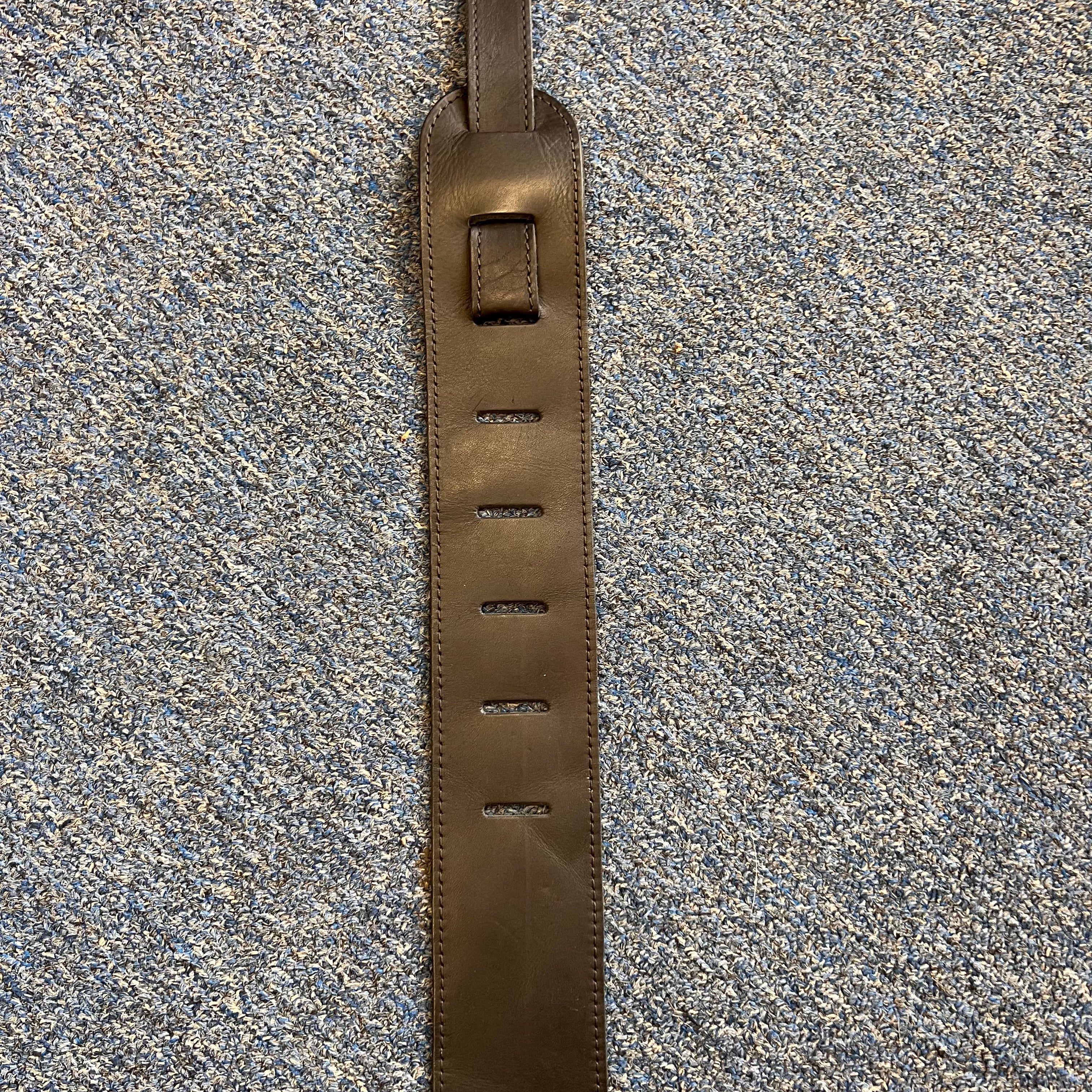 Tobias Leather Guitar Strap Black Used
