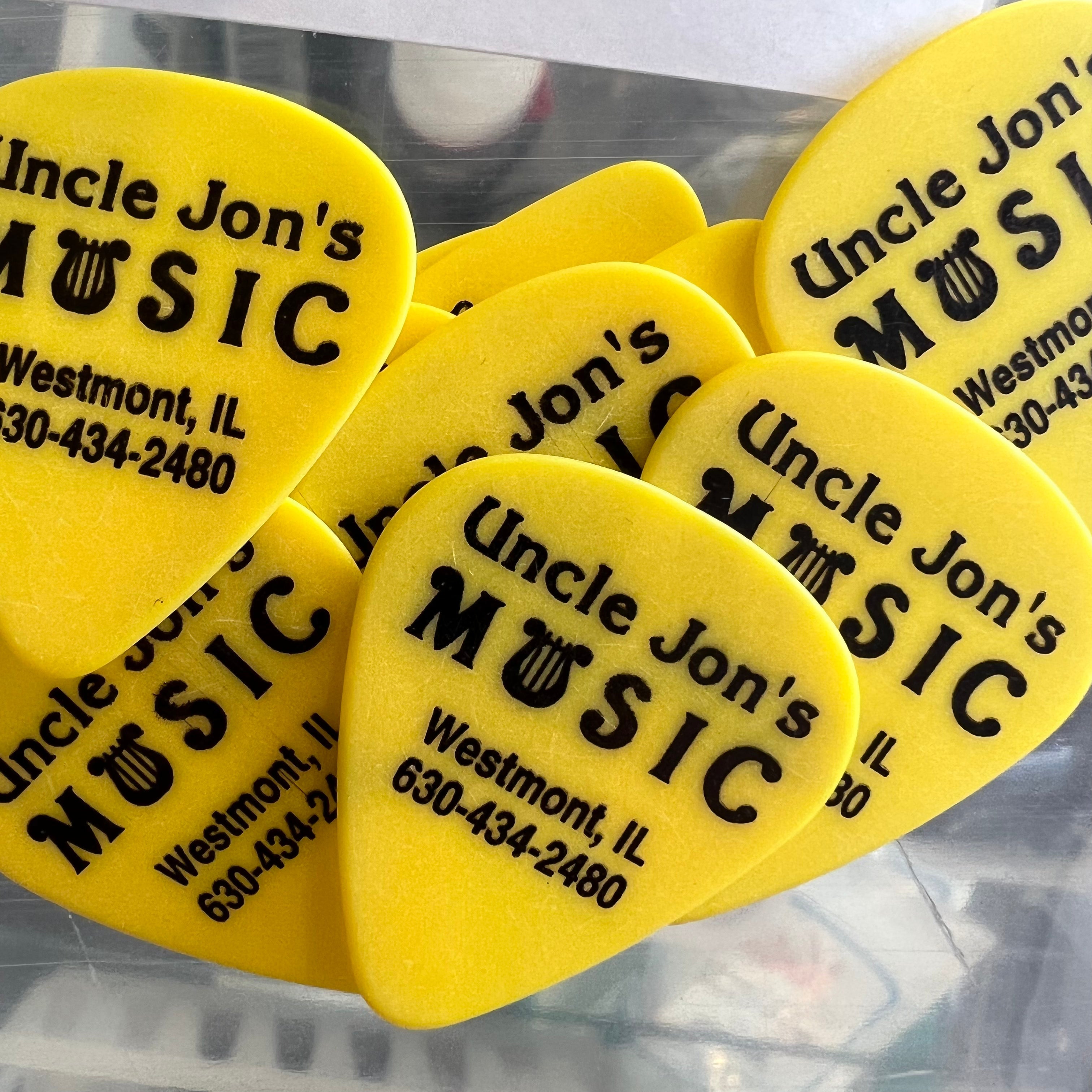 UJM 351 Delrin Picks 10-pack .73 Yellow