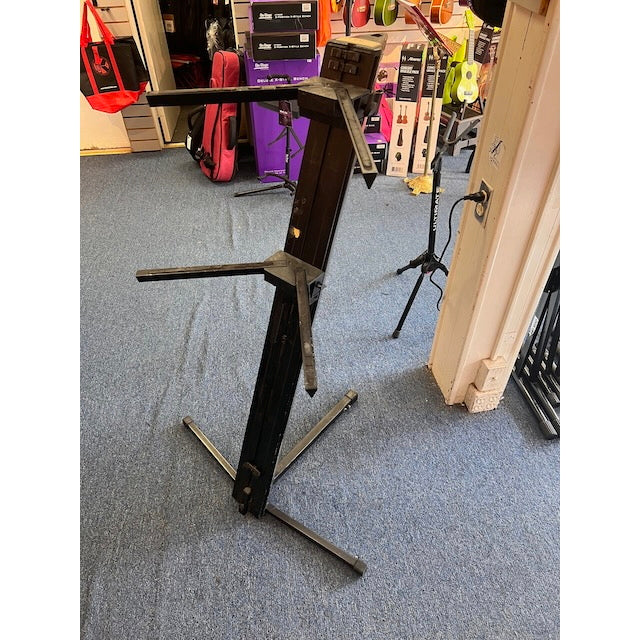Ultimate Support Apex 2 Tier Column Keyboard stand with microphone boom