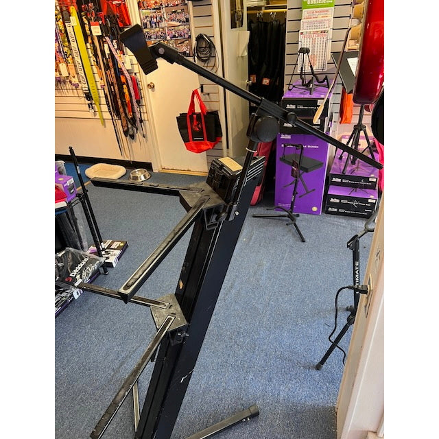 Ultimate Support Apex 2 Tier Column Keyboard stand with microphone boom