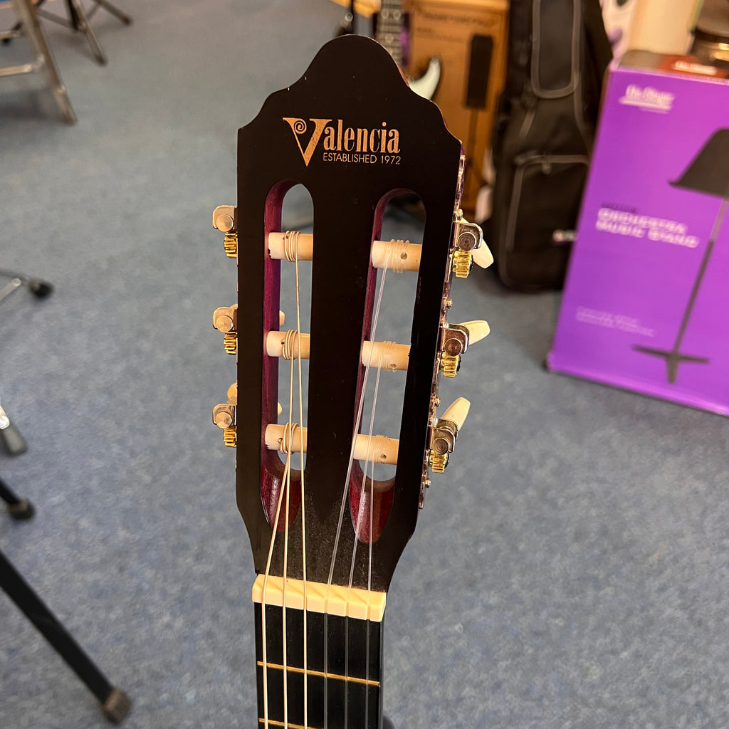 Valencia 3/4 Sz. Classical Guitar Wine Red (used)